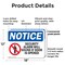 Signmission Security Alarm Will Sound If Door Is Opened OSHA Notice Sign, Plastic, 18in W x 12in L, 2PK OS-2PACK-NS-P-1218-L-16551 - alternate 3